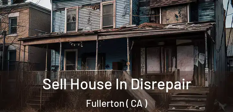  Sell House In Disrepair Fullerton ( CA )
